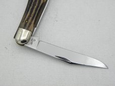 Queen Cutlery #56 Small Coke Bottle Jack Winterbottom bone:  3 1/2” closed, 1955 - 1957