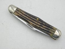 Queen Cutlery #56 Small Coke Bottle Jack Winterbottom bone:  3 1/2” closed, 1955 - 1957