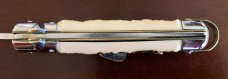 Bargeon Switchblade, 7 1/2 Inch, Faux Stag Handle, Brass Liners, Hard To Find With Box, Unused