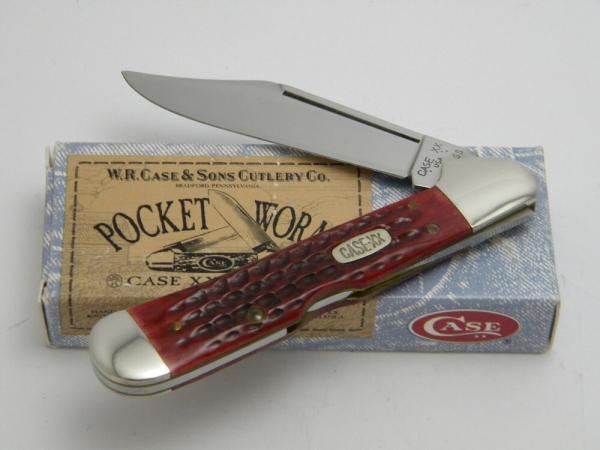 Case XX USA 1997  61549L Old Red Bone Pocket Worn Copperlock Knife in Box