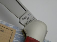 Case XX USA 1997  61549L Old Red Bone Pocket Worn Copperlock Knife in Box
