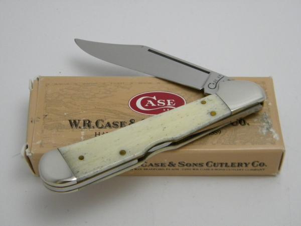Case XX USA 1998  61549L Smooth Cream Bone Copperlock Knife in Box