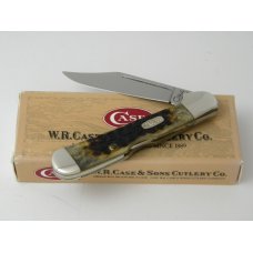 Case XX USA 1998 61749L Dark Molasses Bone Mini Copperlock Knife in Box
