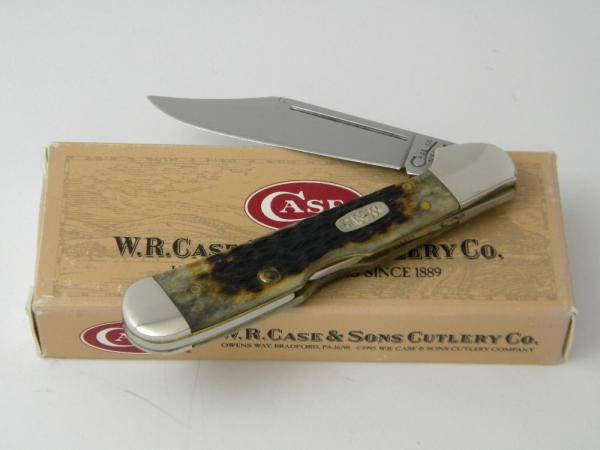 Case XX USA 1998 61749L Dark Molasses Bone Mini Copperlock Knife in Box Case XX USA 1998 61749L Dark Molasses Bone Mini Copperlock Knife in Box