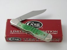 Case XX USA 2001  61749L Emerald Green Bone Limited Edition Mini Copperlock Knife in Box