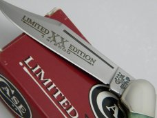 Case XX USA 2001  61749L Emerald Green Bone Limited Edition Mini Copperlock Knife in Box