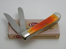 Case XX USA 1999  6254 Dark Orange Trapper Knife in Box