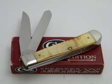 Case XX USA 2000  6254 Burnt White Bone Limited Edition Trapper Knife in Box