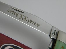 Case XX USA 1999  6254 Emerald Green Bone Limited Edition Trapper Knife in Box