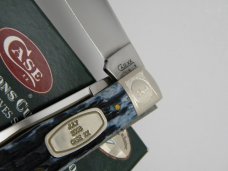 Case XX USA 2008  6254 Mediterranean Blue Bone Trapper Knife in Box