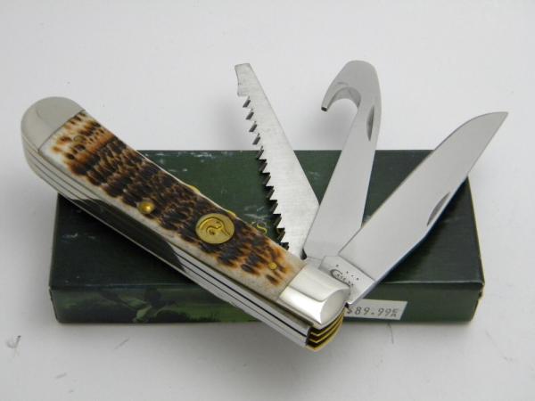 Case XX USA 2009  6354GS Ducks Unlimited Brown Rogers Bone Hunter Trapper Knife in Box