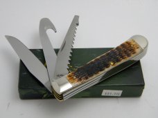Case XX USA 2009  6354GS Ducks Unlimited Brown Rogers Bone Hunter Trapper Knife in Box