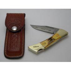 Case XX SS USA 1989 5159 L Tested Centennial Stag Lockback Knife & Pouch