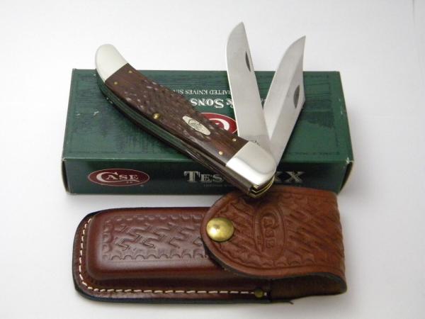 Case XX USA 7 Dot Laminated Wood 6265 Folding Hunter Knife in Box w/Pouch Case XX USA 7 Dot Laminated Wood 6265 Folding Hunter Knife in Box w/Pouch