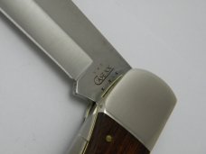 Case XX USA 7 Dot Laminated Wood 6265 Folding Hunter Knife in Box w/Pouch