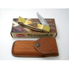 Case XX SS USA 2011 5159 L Prime XX Stag Lockback Knife in Box w/Pouch