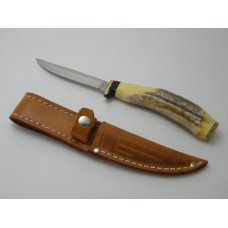 Case XX USA 1985 Stag M5F Fixed Blade Sheath Knife