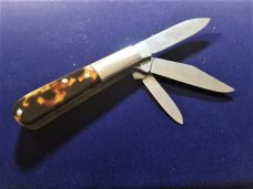 JA Henckels Zwilling HK 26 T Folding 3 Blade Faux Tortoise Shell W\Box Mint