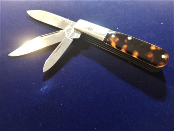 JA Henckels Zwilling HK 26 T Folding 3 Blade Faux Tortoise Shell W\Box Mint