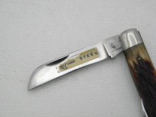 Queen Cutlery #15 half congress - Rare:  3 7/16” closed, early 1950s, genuine Rogers bone