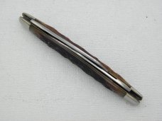 Queen Cutlery #15 half congress - Rare:  3 7/16” closed, early 1950s, genuine Rogers bone