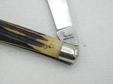 Queen Cutlery #11 Utility Pattern Winterbottom bone: 4 1/8” single blade jack, early 1950s,