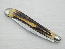 Queen Cutlery #11 Utility Pattern Winterbottom bone: 4 1/8” single blade jack, early 1950s,