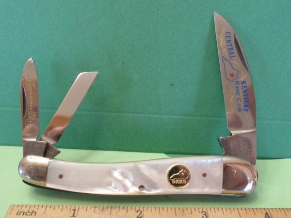Bulldog Pearl Whittler Made for Central Kentucky Knife Club 20th Anniversary 1982 to 2002