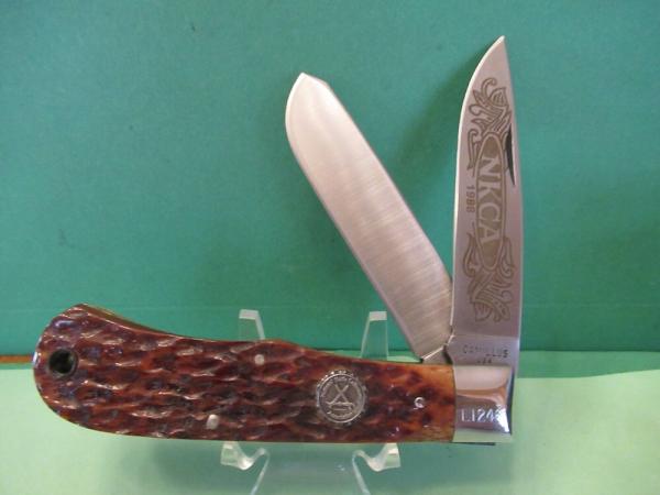 Camillus 1988 Brown Bone Jumbo Trapper Made for the NKCA 
