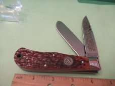 Camillus 1988 Brown Bone Jumbo Trapper Made for the NKCA 