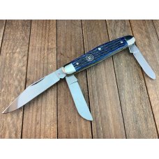 Henckels By Boker Stockman Blue Pin Feather Jigged Bone Made in Solingen Germany