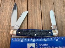 Henckels By Boker Stockman Blue Pin Feather Jigged Bone Made in Solingen Germany