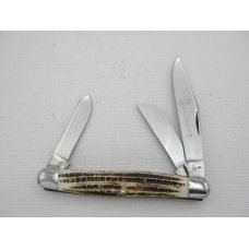 Queen Cutlery #9 Stockmen: 4” closed, 1961 - 1971, genuine Winterbottom bone handles