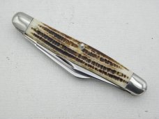 Queen Cutlery #9 Stockmen:  4” closed, 1961 - 1971,  genuine Winterbottom bone handles
