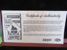 Case XX Zippo 1998 Swap Meet on the Road  Lighter & Burnt Oatmeal Bone Handle CopperLock #61749L
