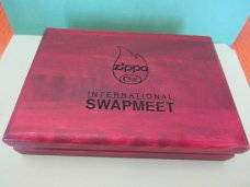 Case XX Zippo 1998 Swap Meet on the Road  Lighter & Burnt Oatmeal Bone Handle CopperLock #61749L