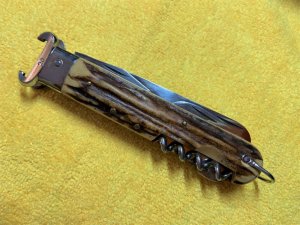 MANUAL Jndiana (Indiana) Stag Shell Puller Folding Hunting knife Five Blades PRICE REDUCED