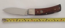Smith and Wesson W109 Lock Back Folder with Leather Sheath