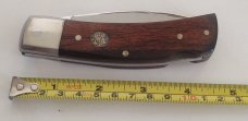 Smith and Wesson W109 Lock Back Folder with Leather Sheath