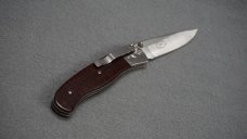 + VTG SUPER RARE CUSTOM HANDMADE MIKE W. THOUROT 'MWT' NAPOLEON, OH FOLDING KNIFE +
