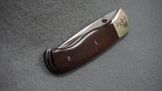 + VTG SUPER RARE CUSTOM HANDMADE MIKE W. THOUROT 'MWT' NAPOLEON, OH FOLDING KNIFE +