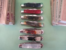 Case XX 5 Balde Beast Set of Mini Trappers 7 Knives in the Set 