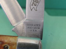 Schrade Stag Handle Trapper NKCA 1982 