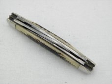 Queen Cutlery Large 4” Four Blade Congress, circa 1961: no tang stamp, blade etch is “Queen Steel #3
