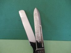 Schatt & Morgan 2000 NKCA Buffalo Horn Doctors Knife 