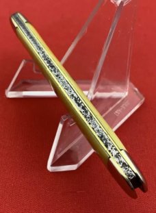 Vintage NEW YORK KNIFE CO 2-Blade Equal End Senator Pen Pocket Knife c.1882-1931 Yellow Celluloid