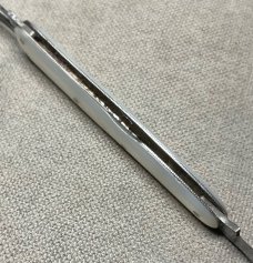 Vintage HSB 3-Blade Serpentine Shadow Lobster Pen Folding Pocket Knife c.1855-1960 Mother-of-Pearl