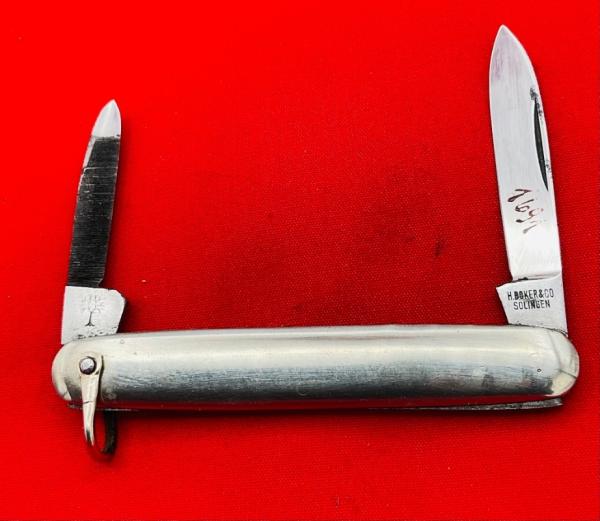 Vintage H BOKER & CO SOLINGEN Shadow Senator Pen Folding Pocket Knife Salesman’s Sample c.1869-1944 Vintage H BOKER & CO SOLINGEN Shadow Senator Pen Folding Pocket Knife Salesman’s Sample c.1869-1944