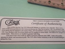 Case Classic 1994  Stag Wharncliff Whittler Pattern # 5355