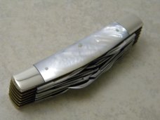 Fight'n Rooster Frank Buster Cutlery Co. Germany Intl. Cutlery Club Pearl 12 Blade Congress Knife 